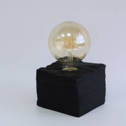 Driftwood Table Lamp, Wooden Lamp , Black Night Lighting, Eco Home Decor, Housewarming Gift - thumbnail 3