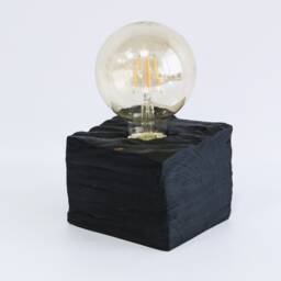 Driftwood Table Lamp, Wooden Lamp , Black Night Lighting, Eco Home Decor, Housewarming Gift - thumbnail 1