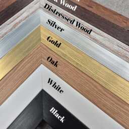 Distressed Wood A4 Picture Frame 14x11, Gold A2 With Mount, Rustic Photo Frame, A5 Dark Wood, A3 Oak Poster Square Silver Art - thumbnail 2