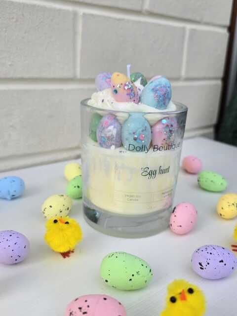Easter Candle Vegan Soy Wax Cruelty Free Birthday Gift Christmas 8Oz Candle Scented Animal - image 1