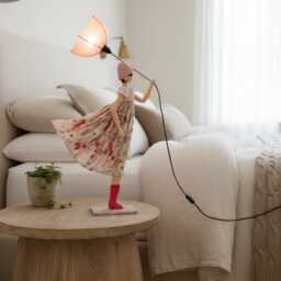 Roula Windswept Umbrella Lady Lamp - thumbnail 1