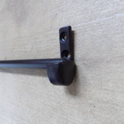 Net Curtain Railhand Crafted in The UK Wrought Iron - Forged Steel Free Fixing Kit - thumbnail 3