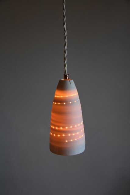 "Porcelain Pendant Lamp ""stella Convex" - image 1