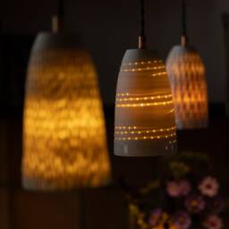 "Porcelain Pendant Lamp ""stella Convex" - thumbnail 3