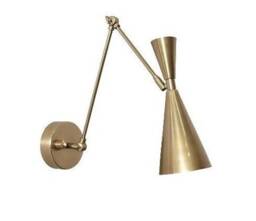 Mid Century Wall Sconce Light Lamp Gold Lelo 3 , Handmade Brass Stilnovo Modern Light, Bed Reading Kitchen