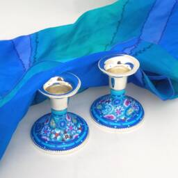 Candle Holders, Table Decoration, New Home Gift, Candlestick, Judaica, Holder Set, Bat Mitzvah Centerpiece, Jewish Gift - thumbnail 4