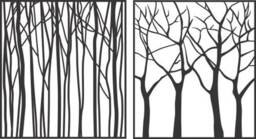 Tree Decorative Panel, Wall Decor, Room Divider, Privacy Screen, Laser, Cnc, Plasma, Cricut, Cutting File Cdr, Svg, Dxf, Ai, Eps, Jpg - thumbnail 3