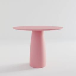 Kopar Round Black Color Dining Table D98 - thumbnail 4