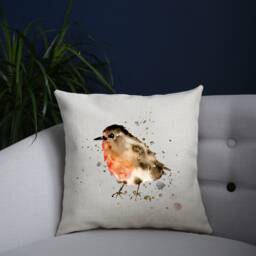 Robin Cushion , Scatter Garde Bird Throw Pillow Lover Home Decor - Room Nanny Nanna Grandma Gift - thumbnail 3