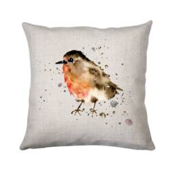 Robin Cushion , Scatter Garde Bird Throw Pillow Lover Home Decor - Room Nanny Nanna Grandma Gift - thumbnail 2