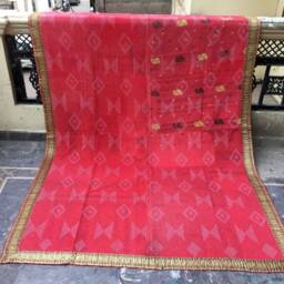Handmade Cotton Kantha Quilt Vintage Sari Patchwork Throw - thumbnail 3