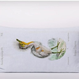 Baby Bird Vintage Botanical -Cushion Cover Case Or Stuffed With Insert - thumbnail 2