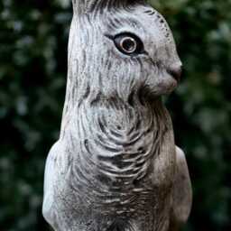 Garden Rabbit Statue Concrete Bunny Figure Stone Animal Sculpture Cement Wild Decoration Cute Woodland Ornament Yard Art Lover Gift - thumbnail 4