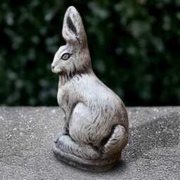 Garden Rabbit Statue Concrete Bunny Figure Stone Animal Sculpture Cement Wild Decoration Cute Woodland Ornament Yard Art Lover Gift - thumbnail 2