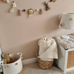 Safari Felt Animal Garland Lion, Giraffe, Monkey Nursery Decor - thumbnail 3