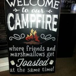 Camper Wood Sign Distressed A Crowded Is Better Than An Empty Castle Large Wall Hanging Camping Humor Decor - thumbnail 4