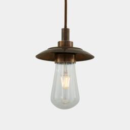 Ren Brass/Glass Bathroom Pendant Light 8.5 - thumbnail 2
