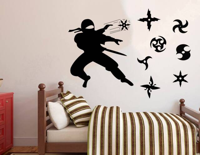 Ninja Wall Decal Samurai Warrior Vinyl Sticker 4259 - image 1