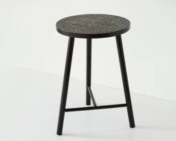 Solid Wood Stool - Side Table Plant Stand Accent Chair Round Stool Small Wooden Interior Handcrafted - thumbnail 1