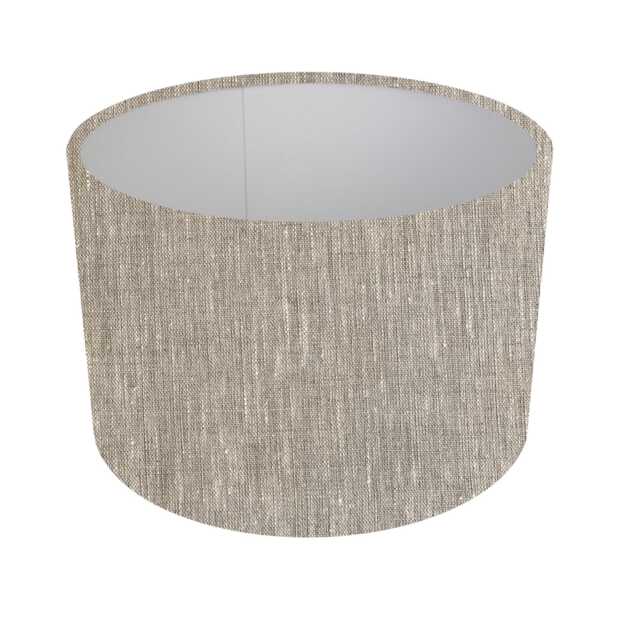 Natural Linen Effect Lampshade, Handmade Textured Home Decor, Made in UK - image 1