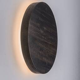 Wood Sconce - Modern Wall Decor Led Light Natural Eucalyptus Veneer - thumbnail 2