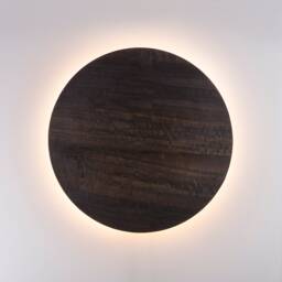 Wood Sconce - Modern Wall Decor Led Light Natural Eucalyptus Veneer - thumbnail 1
