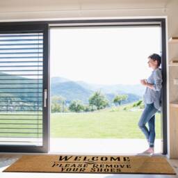 Large Coir Doormat - Welcome Please Remove Your Shoes - thumbnail 2