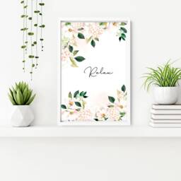 Bathroom Decor Wall Art Prints With Frames, Botanical Shabby Chic 3 Piece Prints, Spa Decor Framed Art, Relaxation Gift Women - thumbnail 3
