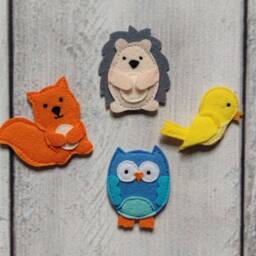 Felt Quiet Book Page Forest Animals Fidget Toy - thumbnail 4