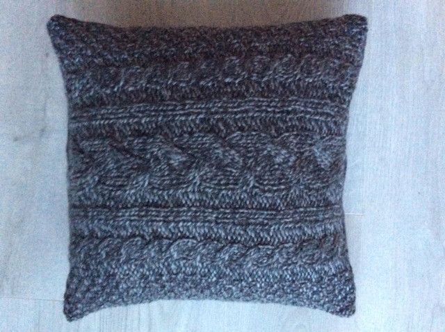 Cushion, Wool Cushion, Hand-Knitted, Handmade Cushion Cover, Ready To Ship - image 1