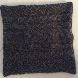 Cushion, Wool Cushion, Hand-Knitted, Handmade Cushion Cover, Ready To Ship - thumbnail 4