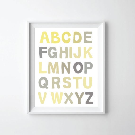 Abc Alphabet Poster Print Wall Art - image 1