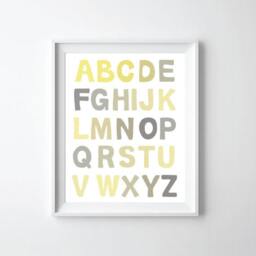 Abc Alphabet Poster Print Wall Art - thumbnail 1