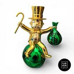 Mr Monops Pop Art Sculpture Chrome Finish, Alec Monopoly Inspired - thumbnail 4