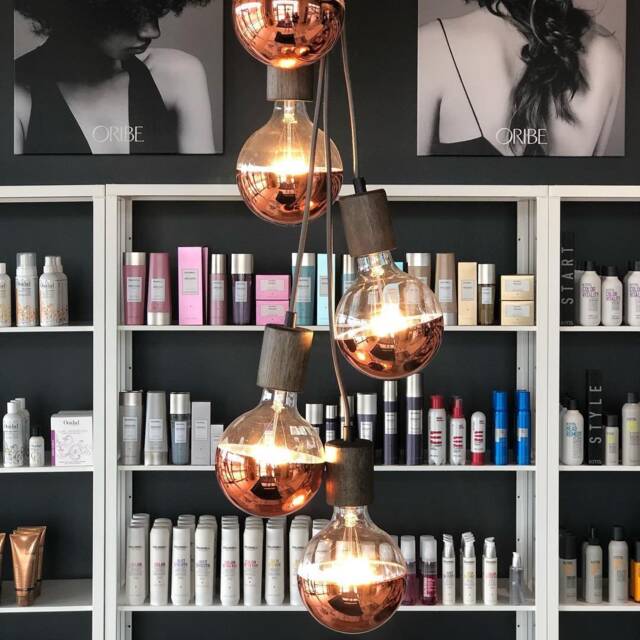 Led Dip Bulbs Pendant 5 Light Clustered - Modern Style Customizable Lighting Unique Copper Rose Gold Dipped Mirror Glass Globe - image 1