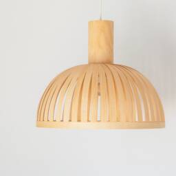 Maple Wood Pendant Light, Stylish Hanging Lamp Scandinavian Decor, Modern Chandelier Lighting - thumbnail 3