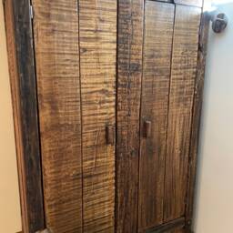 Chunky Wardrobe Made From Reclaimed French Oak - thumbnail 2
