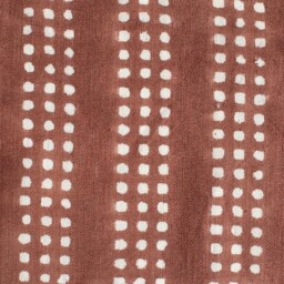 Designer Nepsa Saffron On White Linen Pillow Cover // Terracotta Pillow, Red & White Boho Decorative Throw Pillows - thumbnail 4