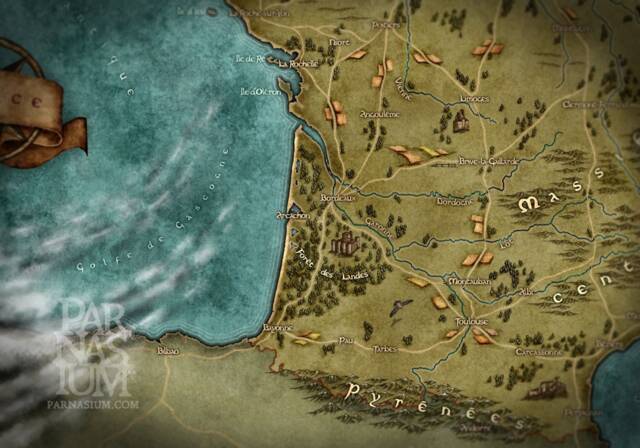 Fantasy Map Of France French Wall Art - image 1