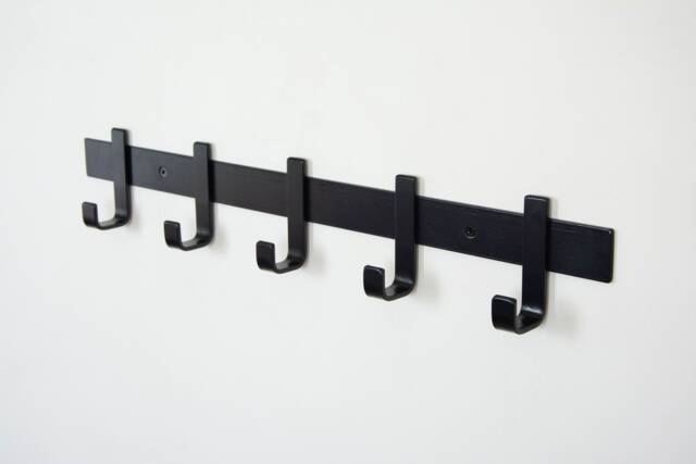 steel Coat Rack, Powder Coated Hook Towel Hanger, Bathroom Handmade Hook, Kitchen Organizing Rack Wall Mount - image 1