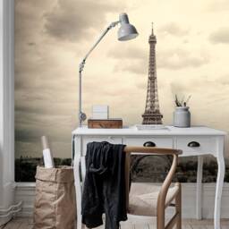 3D Eiffel Tower Wallpaper, Paris Wall Mural, Peel & Stick - thumbnail 3