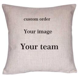 Custom Order Pillow Cover, Custom Your Fav Sport Teams Cover - thumbnail 1
