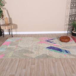 Authentic Moroccan Rug, Vintage Boujaad Rug 5x8 Ft - thumbnail 2