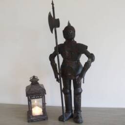 Suit Of Armour For A Rustic Knight Metal Sculpture - 89cm High - Small - thumbnail 2
