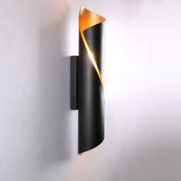 Black Roll Wall Lighting Aluminum Lamp Vanity Light Fixture, Sconce - #4 Model Ranor Design #567 - thumbnail 3