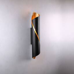 Black Roll Wall Lighting Aluminum Lamp Vanity Light Fixture, Sconce - #4 Model Ranor Design #567 - thumbnail 2