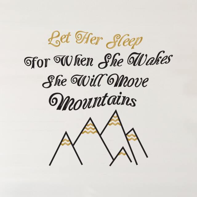 Move Mountains Quote Vinyl Wall Decal - Inspirational Home Decor - image 1
