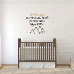 Move Mountains Quote Vinyl Wall Decal - Inspirational Home Decor - thumbnail 2