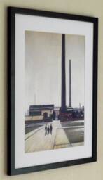 L S Lowry Art Print Factory At Widnes, Black Frame - thumbnail 1