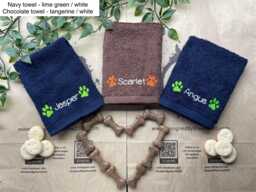 Personalised Pet Name Towel - 500Gsm 100% Cotton